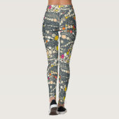 Iguana-Hautindigo-Pop Leggings (Rückseite)