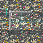 Iguana-Hautindigo-Pop Stoff (Kachel)