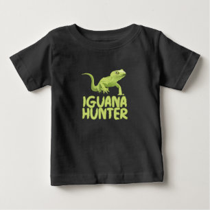 Iguana Hunter - Funny Iguana Reptile Lizard Hausti Baby T-shirt