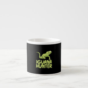 Iguana Hunter - Funny Iguana Reptile Lizard Hausti Espressotasse