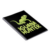 Iguana Hunter - Funny Iguana Reptile Lizard Hausti Notizblock (Rechte Seite)