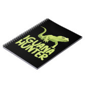 Iguana Hunter - Funny Iguana Reptile Lizard Hausti Notizblock (Linke Seite)
