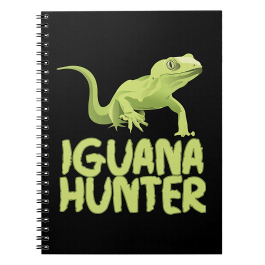 Iguana Hunter - Funny Iguana Reptile Lizard Hausti Notizblock (Vorderseite)
