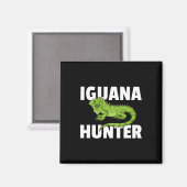 Iguana Hunter Reptile Lizard Jagd Magnet (Vorderseite/Rückseite)