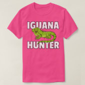 Iguana Hunter Reptile Lizard Jagd T-Shirt (Design vorne)