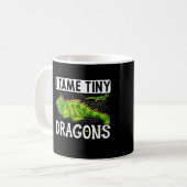 Iguana I zähme Tiny Dragons Reptiles Kaffeetasse (Vorderseite Links)
