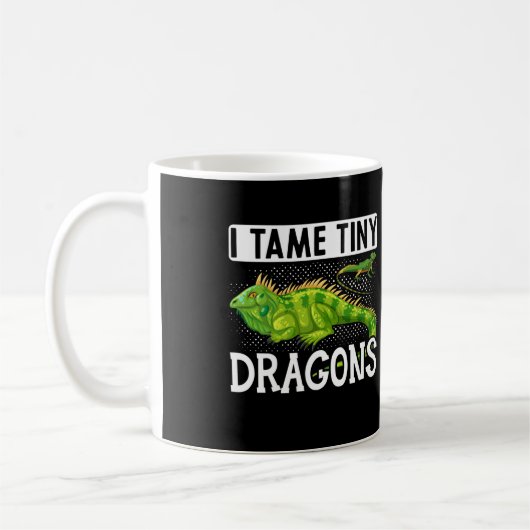 Iguana I zähme Tiny Dragons Reptiles Kaffeetasse (Links)