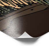 Iguana im Dschungel Fotodruck (Ecke)