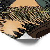 Iguana im Dschungel Poster (Ecke)