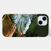 Iguana im Log mit Zungenausgang Case-Mate iPhone Hülle (Rückseite (Horizontal))