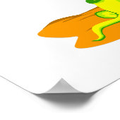 Iguana in der Wüste Poster (Ecke)