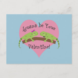 Iguana ist Ihr Valentine Feiertagspostkarte