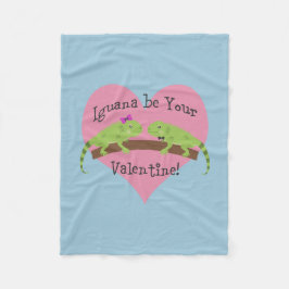 Iguana ist Ihr Valentine Fleecedecke