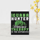 Iguana Jagddesign für Iguana-Jäger Karte (Gelbe Blume)