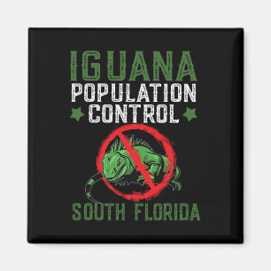 Iguana Jagddesign für Südflorida Iguana Hun Magnet