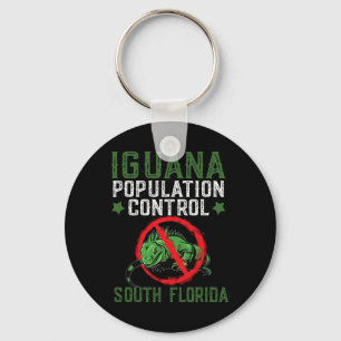 Iguana Jagddesign für Südflorida Iguana Hun Schlüsselanhänger