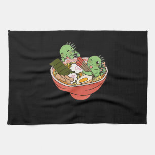 Iguana Kawaii Ramen Funny Pet Geschenk Geschirrtuch