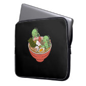 Iguana Kawaii Ramen Funny Pet Gift Laptopschutzhülle (Vorderseite Links)