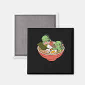 Iguana Kawaii Ramen Funny Pet Gift Magnet (Vorderseite/Rückseite)
