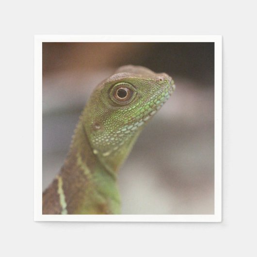 Iguana kiss serviette (Vorderseite)