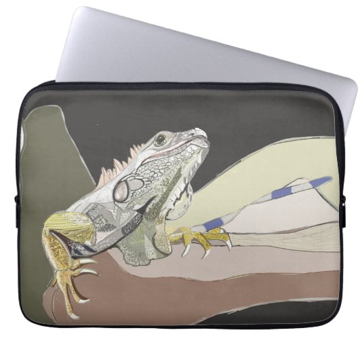 Iguana Laptopschutzhülle (Vorderseite)