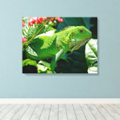 Iguana Leinwanddruck (Insitu (Holzboden))