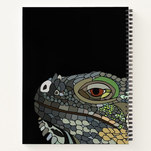 Iguana Lizard Animal Illustration Notizblock (Rückseite)