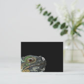 Iguana Lizard Animal Illustration Visitenkarte (Stehend Vorderseite)