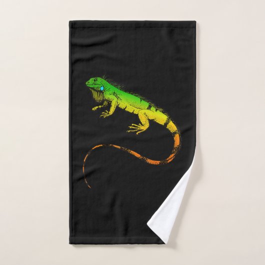 Iguana Lizard Beautiful Iguana Gift Handtuch (Handtuch)
