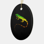 Iguana Lizard Beautiful Iguana Gift Keramik Ornament (Links)