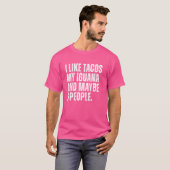 Iguana Lizard Eigentümerin Tacos Lover Funny Repti T-Shirt (Vorne ganz)