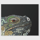 Iguana Lizard Geschenkpapier (Flach)