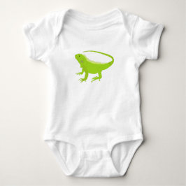 Iguana Lizard Illustration Baby Strampler