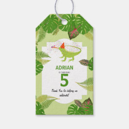 Iguana Lizard Partying Animals Geburtstagsparty Geschenkanhänger