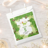 Iguana Lizard Partying Animals Geburtstagsparty Geschenktütchen (Ausgeschnitten)