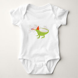Iguana Lizard Partying Tiere mit Party Baby Strampler