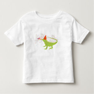 Iguana Lizard Partying Tiere mit Party Kleinkind T-shirt