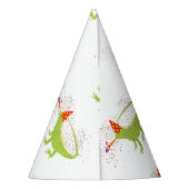 Iguana Lizard Partying Tiere mit Party Partyhütchen (Rückseite)