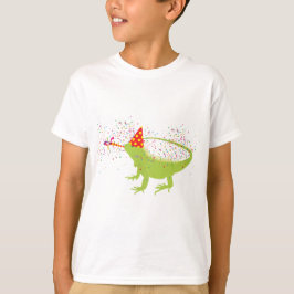 Iguana Lizard Partying Tiere mit Party T-Shirt