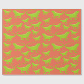 Iguana Lizard Pattern Geschenkpapier (Flach)