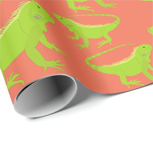 Iguana Lizard Pattern Geschenkpapier (Rolleneckpunkt)
