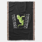Iguana Mama Decke (Vorderseite Vertikal)