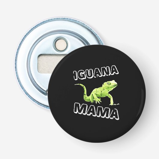 Iguana Mama Flaschenöffner (Vorderseite)
