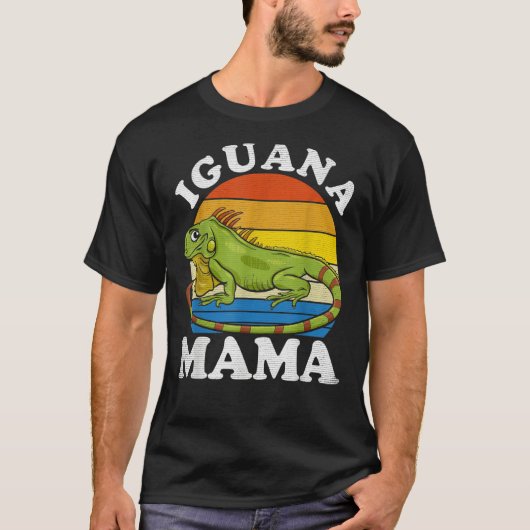 Iguana Mama Iguana Mom Iguana Lizard Pet Reptile T-Shirt (Vorderseite)