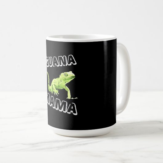 Iguana Mama Kaffeetasse (VorderseiteRechts)