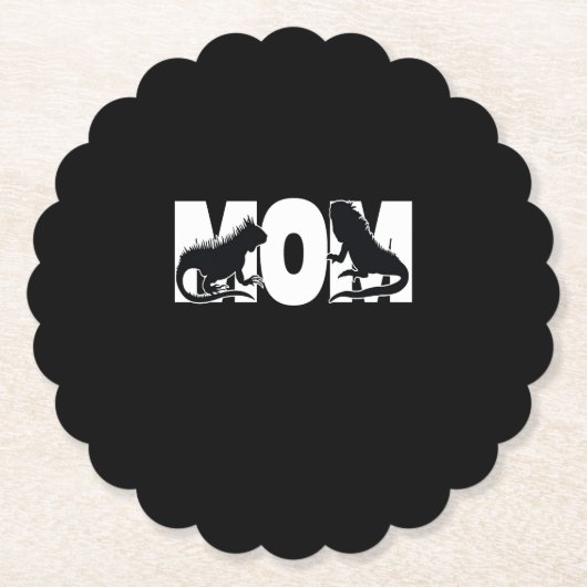 Iguana-Mama Untersetzer (Vorderseite)