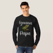 Iguana Papa Iguana Dad Iguana Lizard Pet Reptile T-Shirt (Vorne ganz)