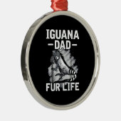 Iguana Papa Ornament Aus Metall (Rechts)