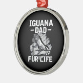 Iguana Papa Ornament Aus Metall (Links)