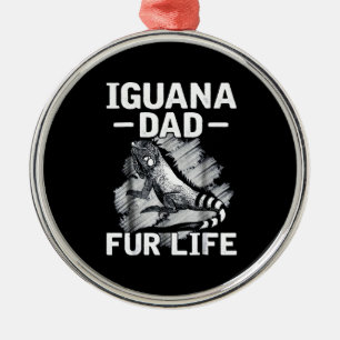 Iguana Papa Ornament Aus Metall